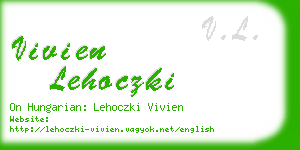 vivien lehoczki business card